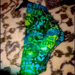 Blue/Green Reversible Face Mask